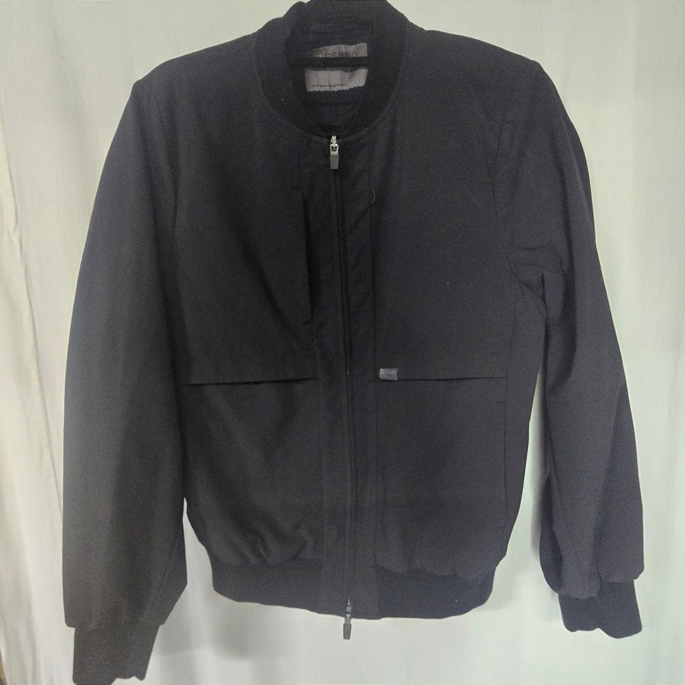 FIGS FIGSPRO Bomber Jacket Soft Shell Black Nylon Spandex Technical Medcore M